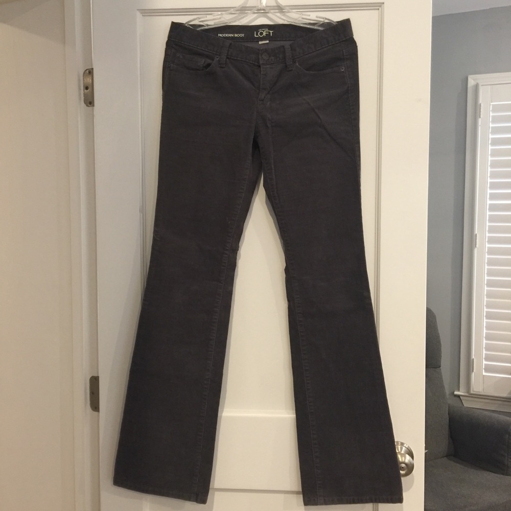Dark Grey Bootcut Corduroy Jeans